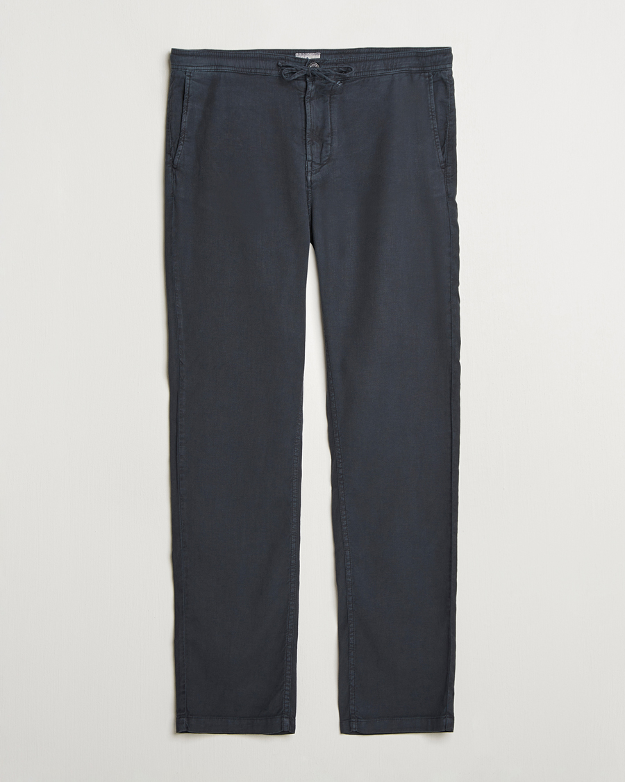 Homme | Pantalons | Morris | Fenix Linen/Cotton Trousers Blue