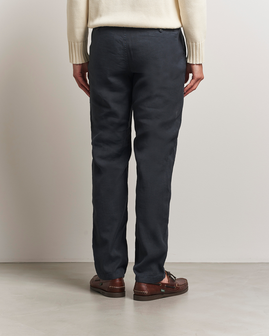 Homme | Pantalons | Morris | Fenix Linen/Cotton Trousers Blue