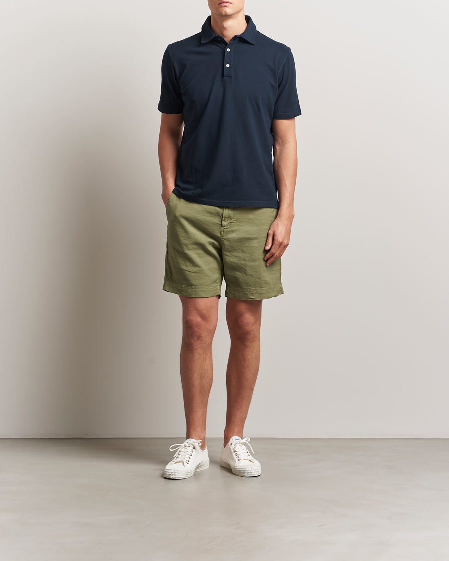 Homme | Shorts | Morris | Fenix Linen/Cotton Shorts Olive