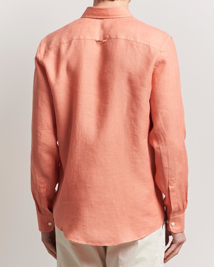 Homme | Chemises | Morris | Douglas Linen Button Down Shirt Burnt Orange