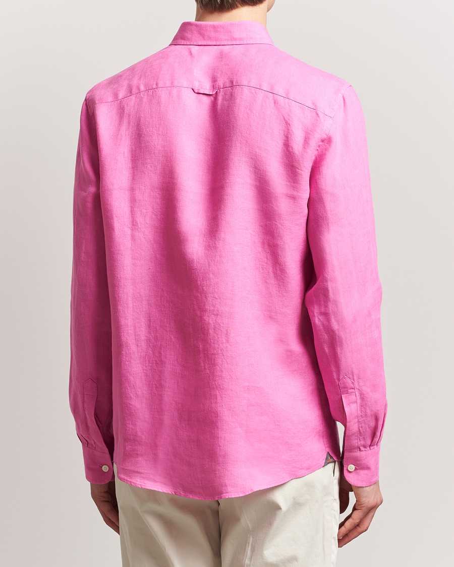 Homme | Chemises | Morris | Douglas Linen Button Down Shirt Cerise