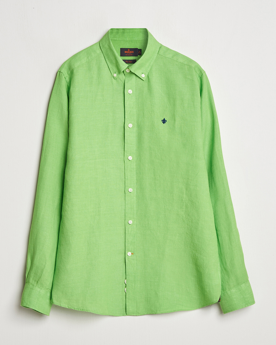Homme | Chemises | Morris | Douglas Linen Button Down Shirt Green