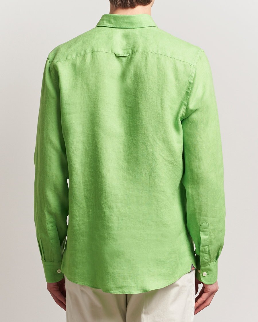 Homme | Chemises | Morris | Douglas Linen Button Down Shirt Green