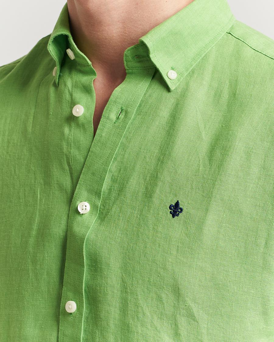 Homme | Chemises | Morris | Douglas Linen Button Down Shirt Green