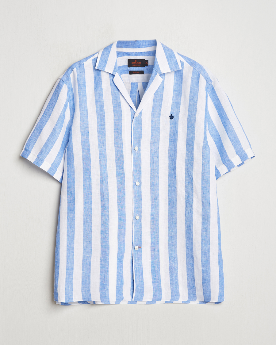 Homme | Chemises | Morris | Resort Linen Shirt Blue
