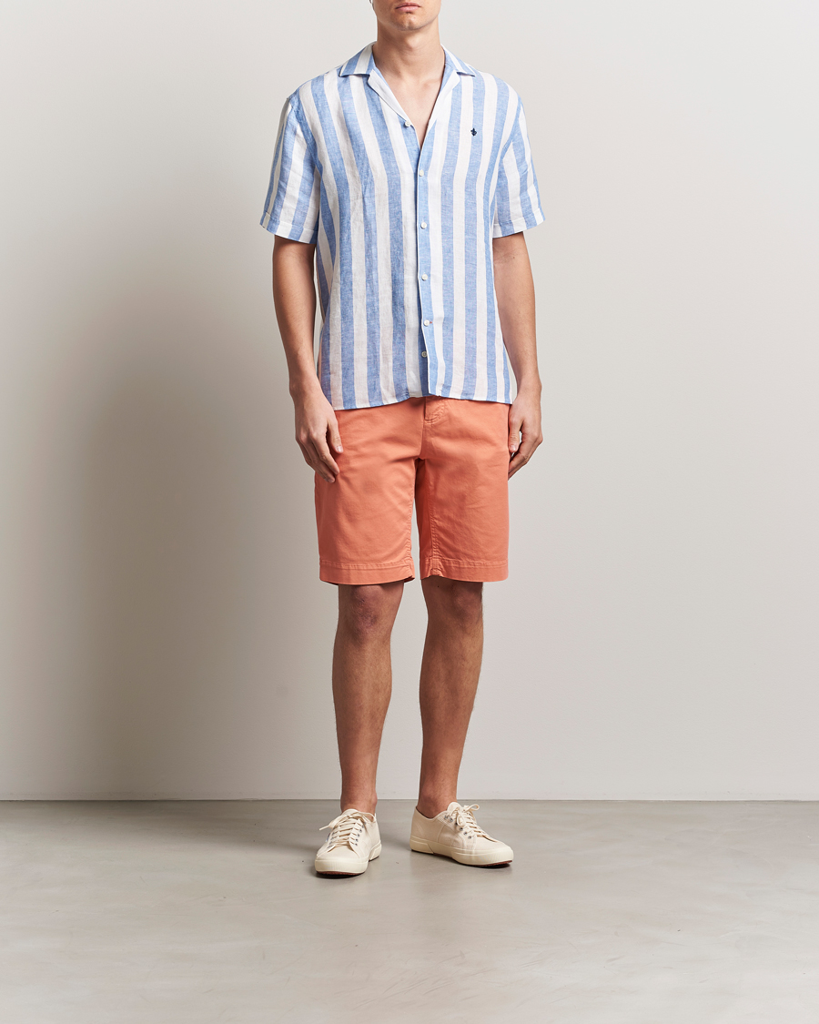 Homme | Chemises | Morris | Resort Linen Shirt Blue