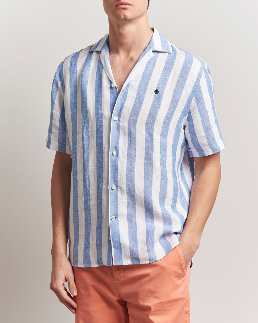 Homme | Chemises | Morris | Resort Linen Shirt Blue