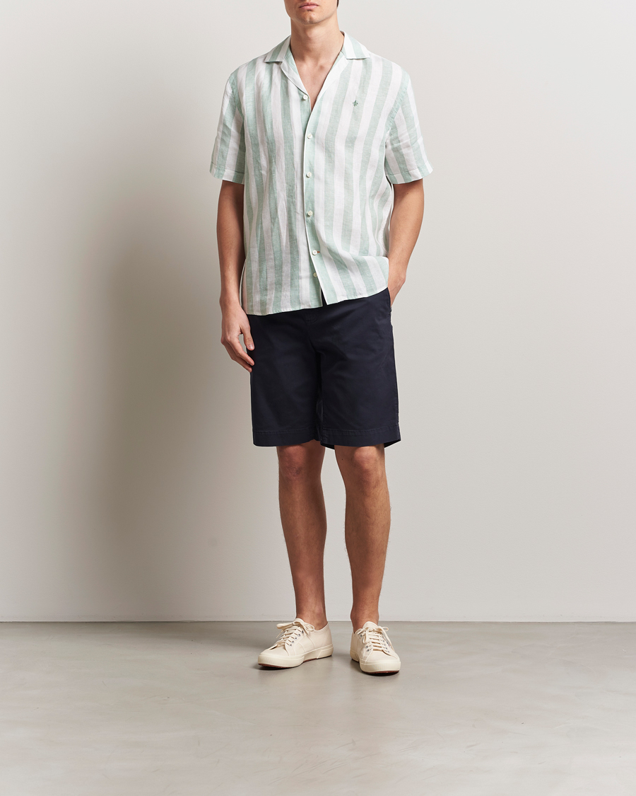Homme | Chemises | Morris | Resort Linen Shirt Green
