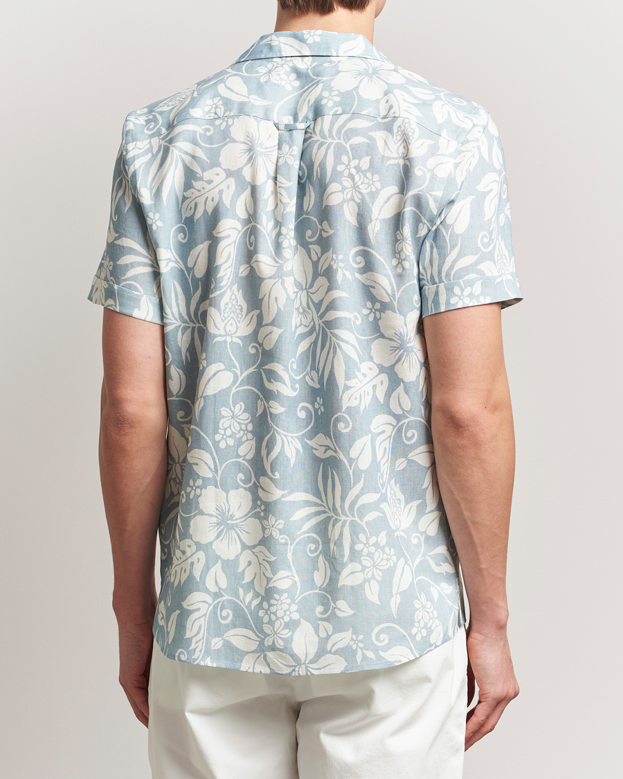 Homme | Chemises | Morris | Tropical Short Sleeve Shirt Blue