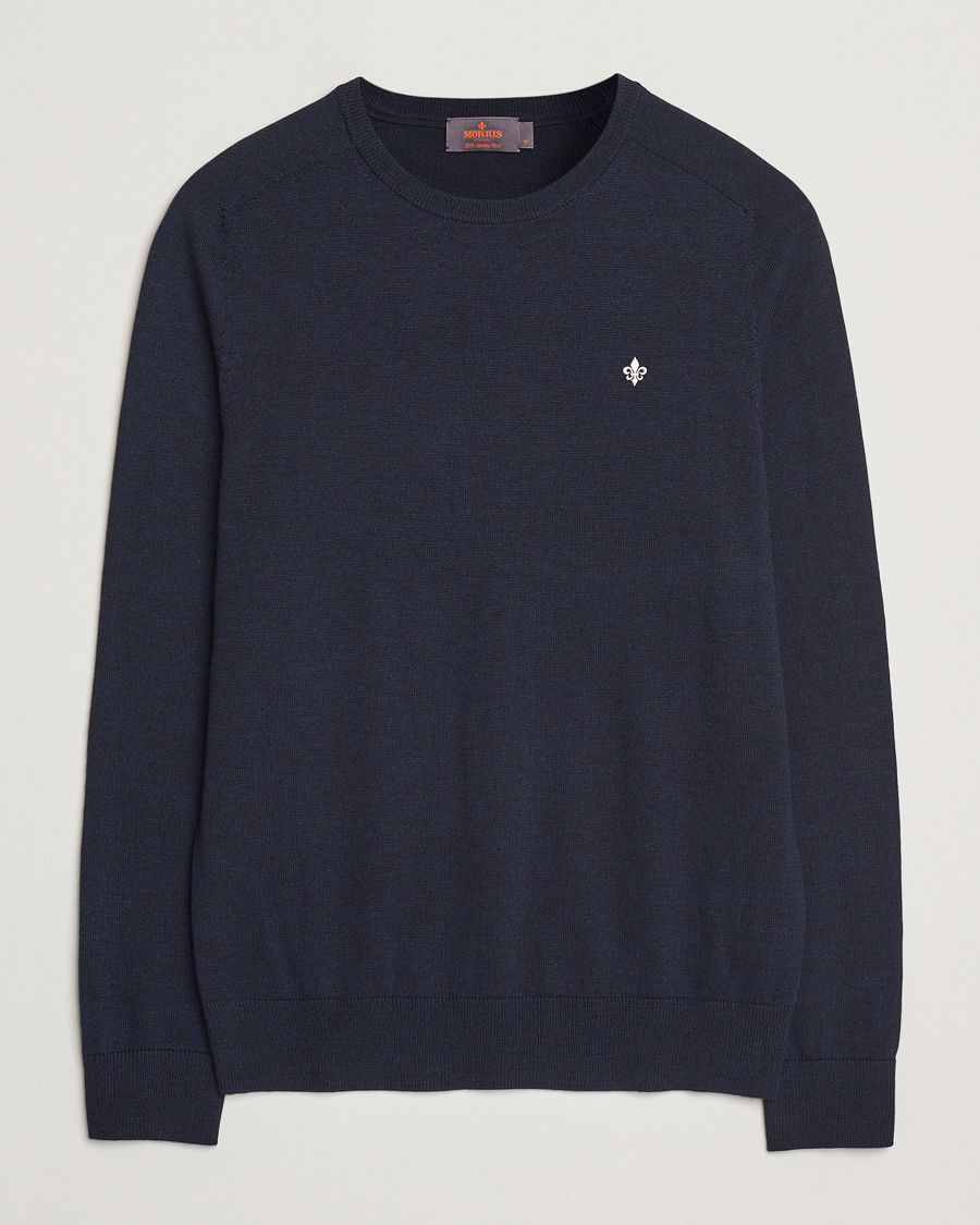 Homme | Pulls Et Tricots | Morris | Merino O-Neck Navy