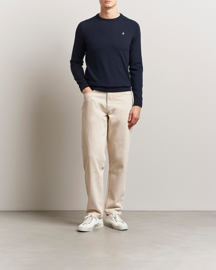 Homme | Pulls Et Tricots | Morris | Merino O-Neck Navy