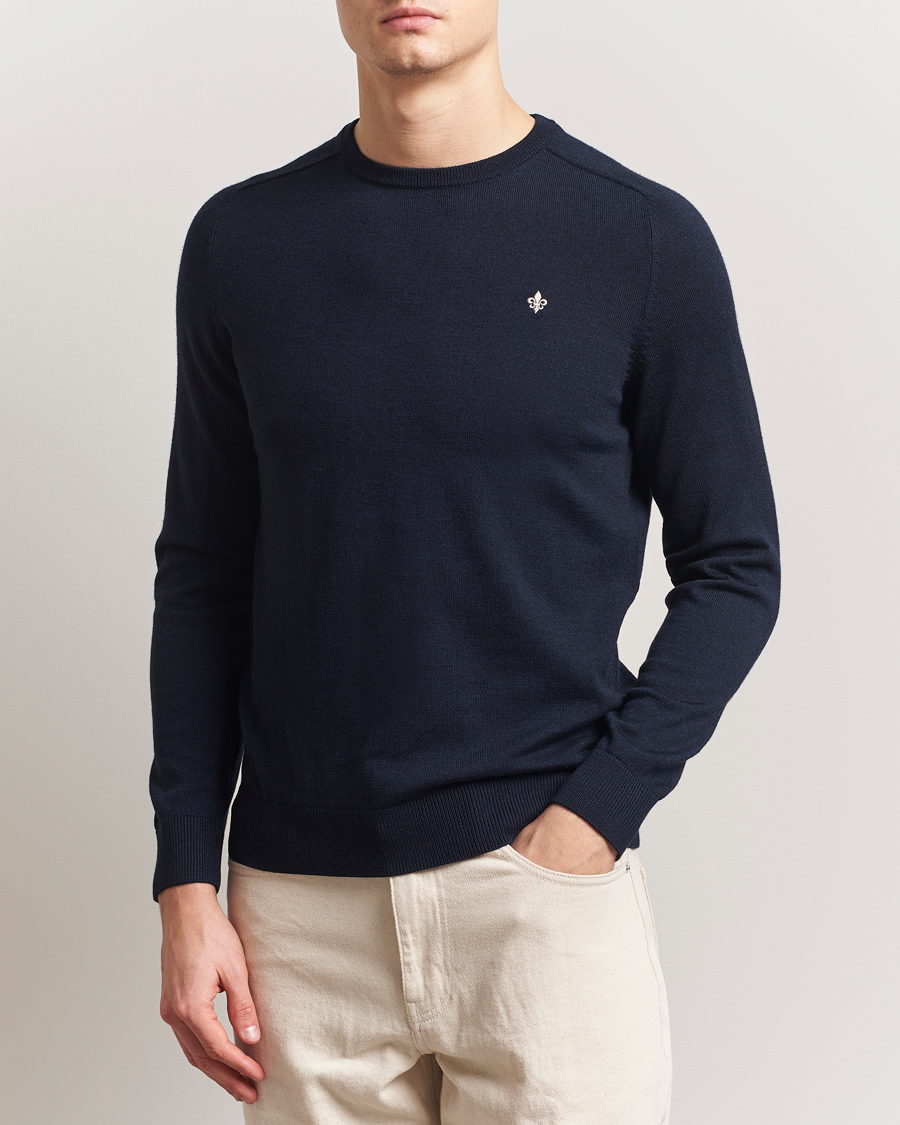 Homme | Pulls Et Tricots | Morris | Merino O-Neck Navy