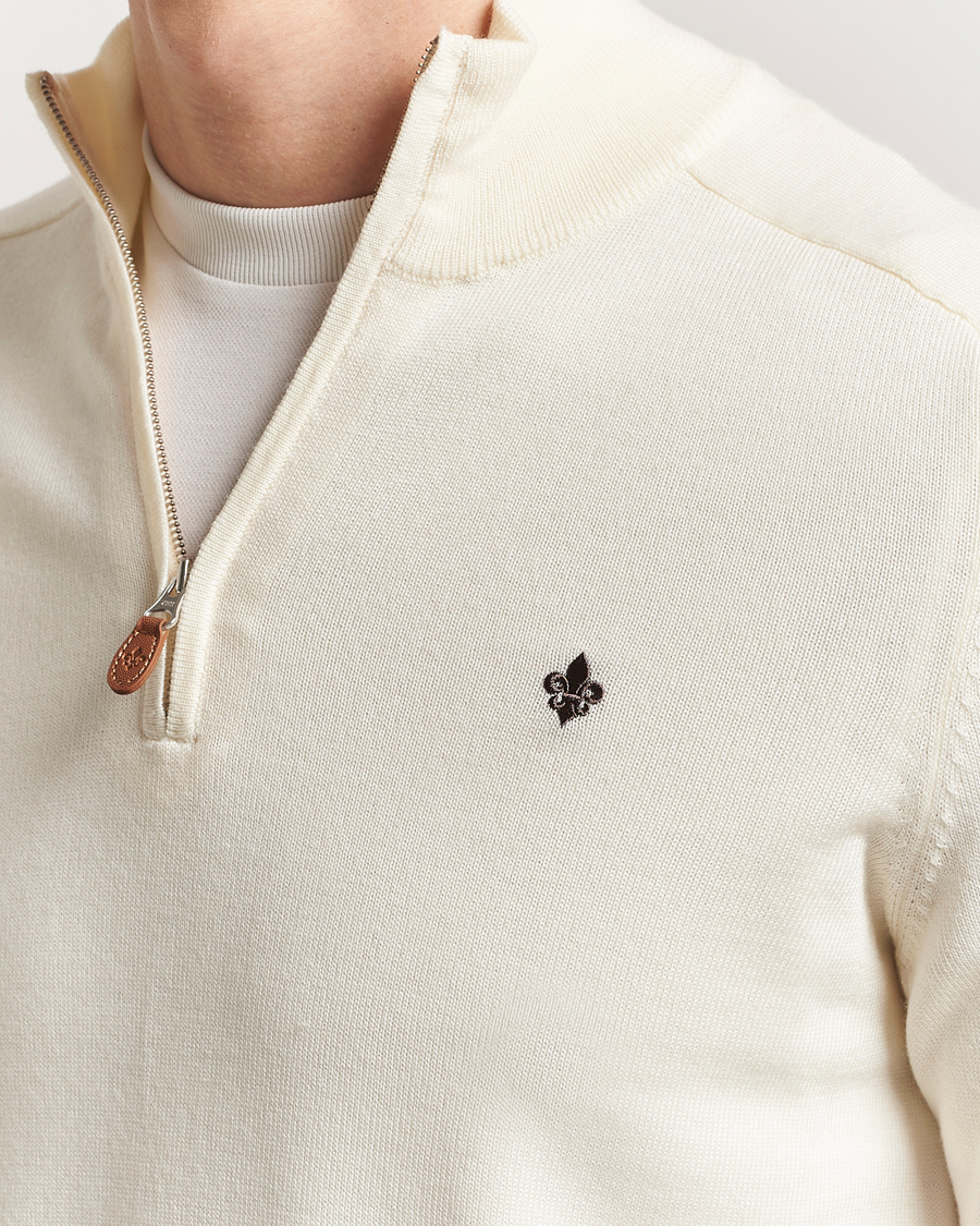 Homme | Pulls Et Tricots | Morris | John Merino Half Zip White