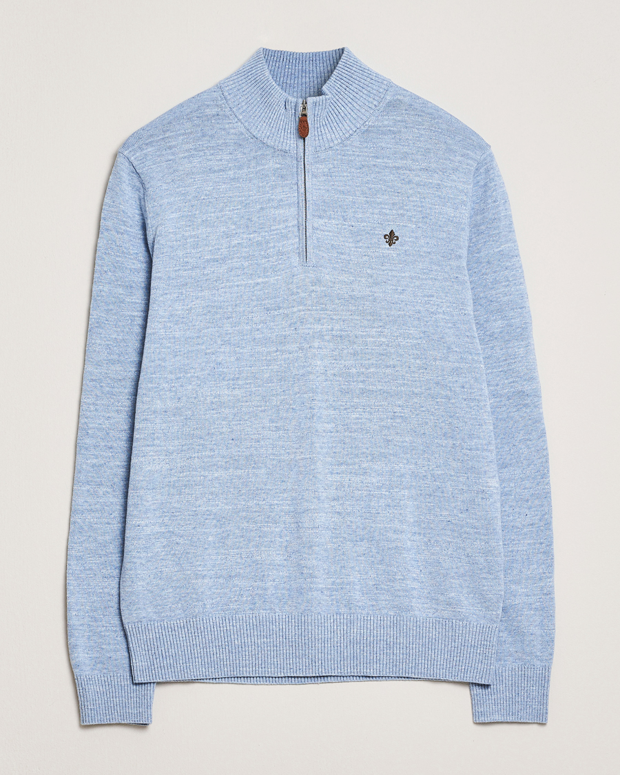 Homme | Pulls Et Tricots | Morris | Randall Half Zip Light Blue