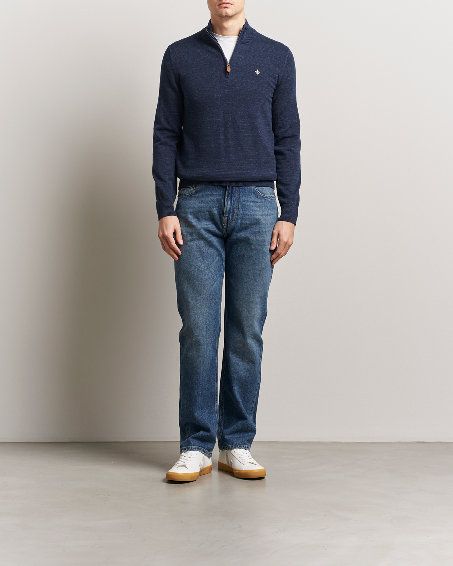 Homme | Pulls Et Tricots | Morris | Randall Half Zip Dark Blue