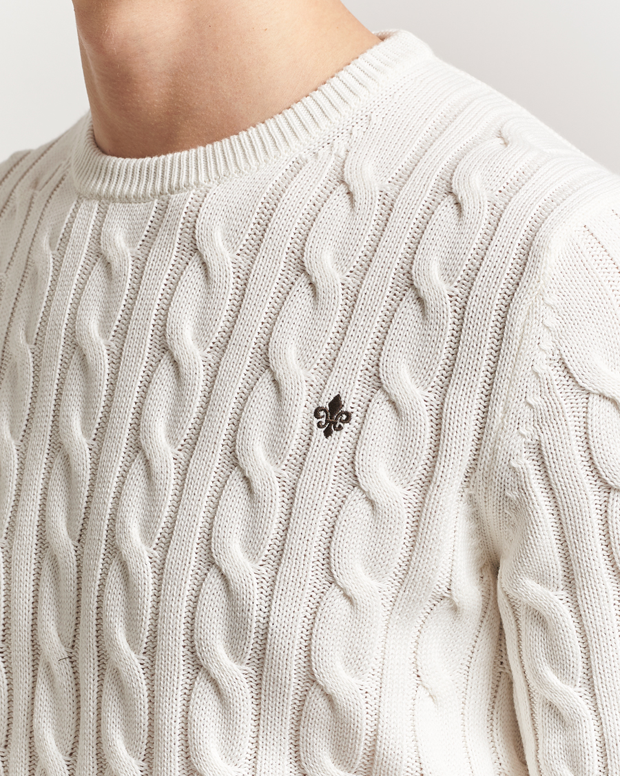 Homme | Pulls Et Tricots | Morris | Ethan Cable O-Neck Off White