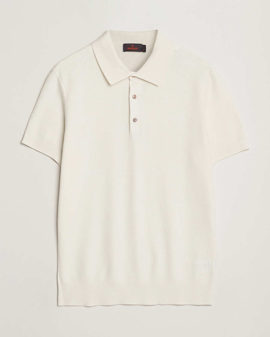 Homme | Polos | Morris | Walter Knitted Polo Off White