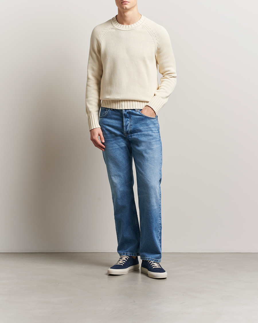 Homme | Pulls Et Tricots | Morris | Brooks Crew O-Neck Off White