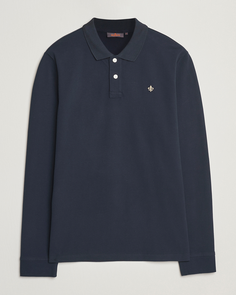 Homme | Pulls Et Tricots | Morris | Camden Long Sleeve Pique Dark Blue