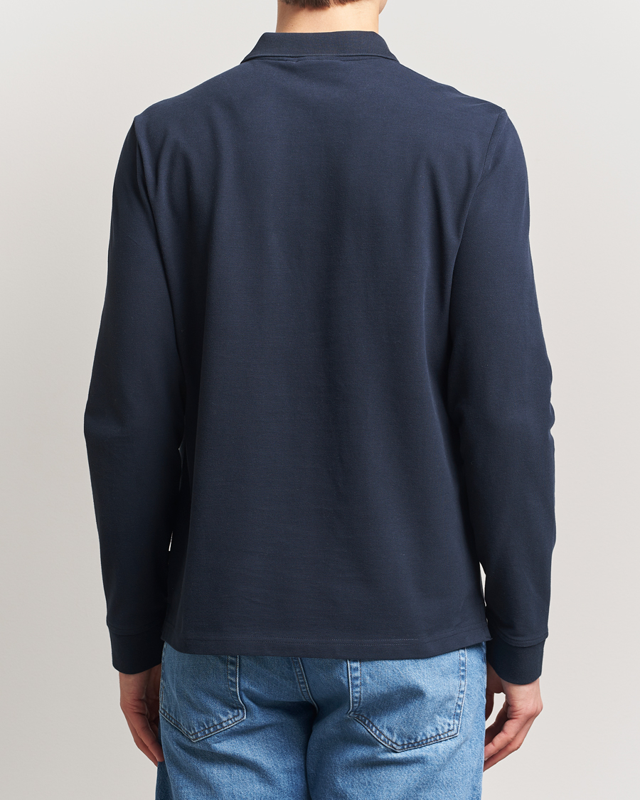 Homme | Pulls Et Tricots | Morris | Camden Long Sleeve Pique Dark Blue