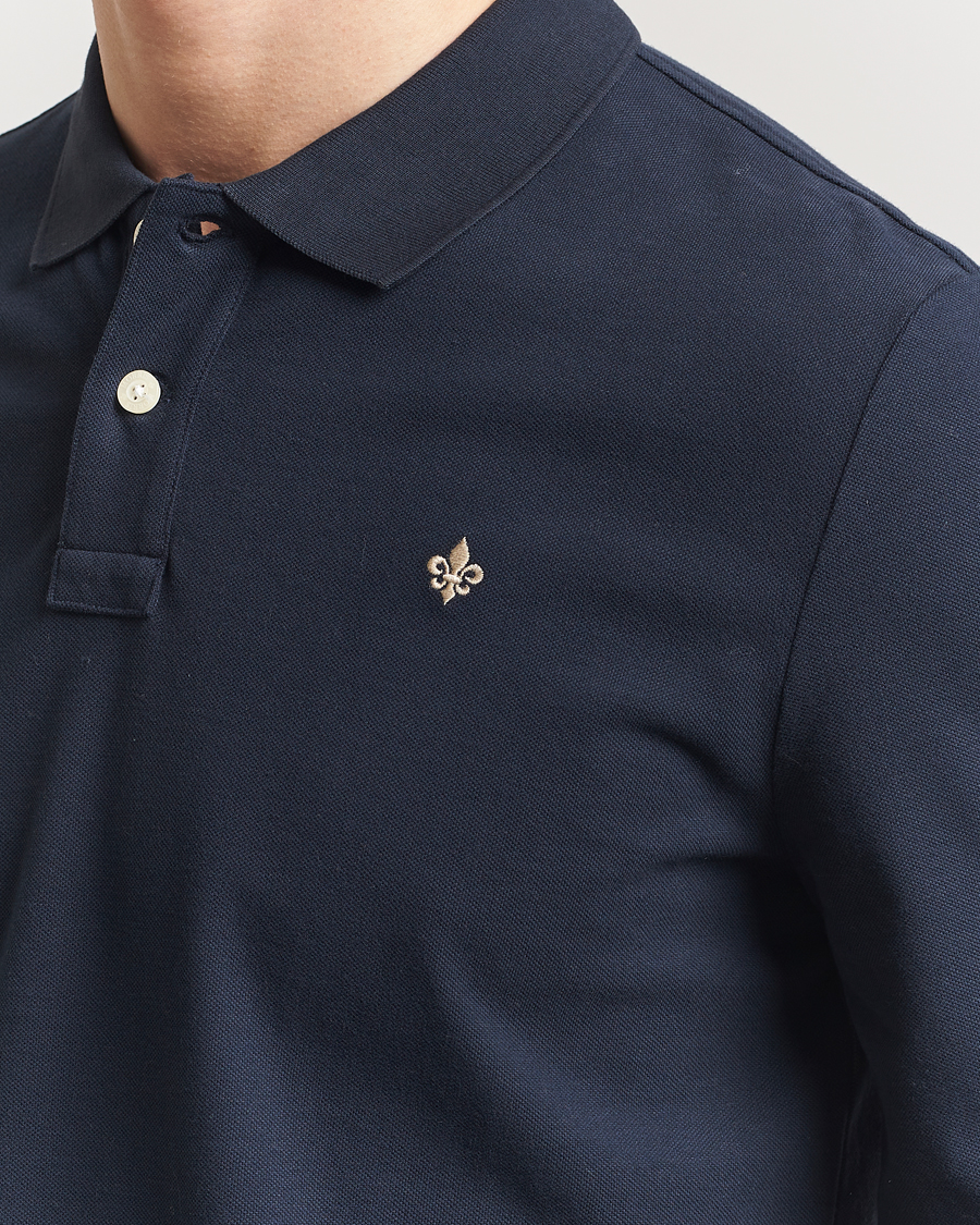 Homme | Pulls Et Tricots | Morris | Camden Long Sleeve Pique Dark Blue