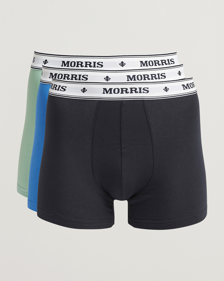 Homme | Sous-Vêtements Et Chaussettes | Morris | 3-Pack Boxer Briefs Navy/Green/Blue