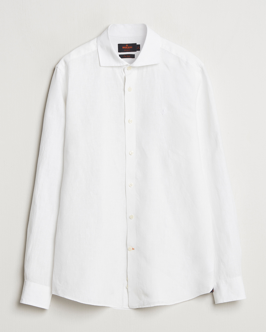 Homme | Chemises | Morris | Slim Fit Linen Shirt White