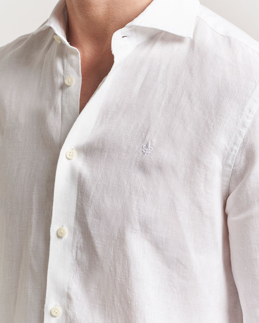 Homme | Chemises | Morris | Slim Fit Linen Shirt White