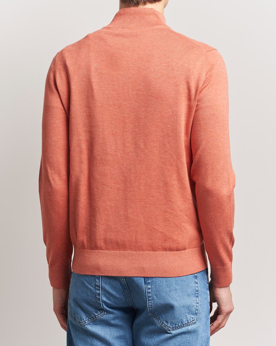 Homme | Pulls Et Tricots | Morris | Riley Cotton Half Zip Orange
