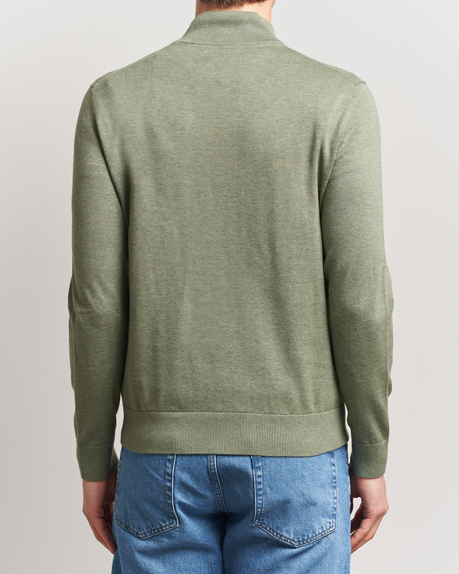 Homme | Pulls Et Tricots | Morris | Riley Cotton Half Zip Olive