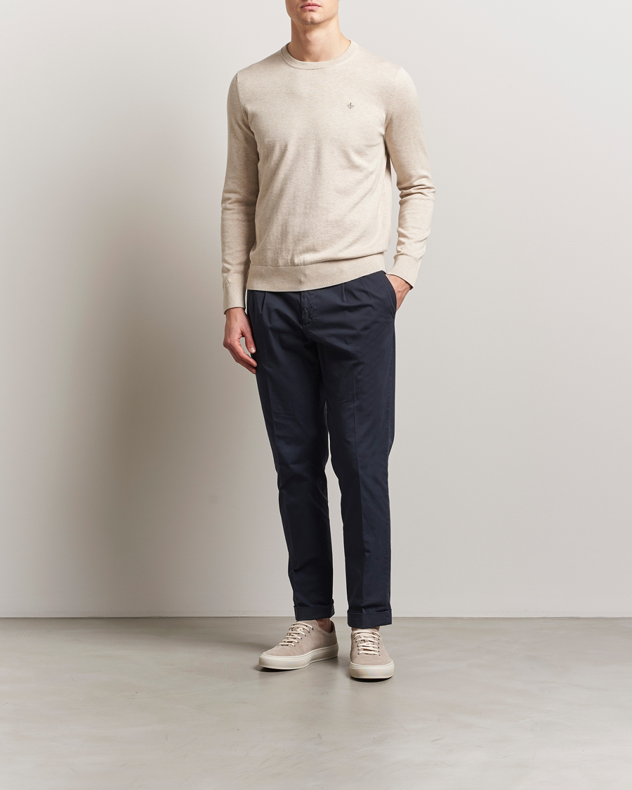 Homme | Pulls Et Tricots | Morris | Riley Cotton O-Neck Khaki