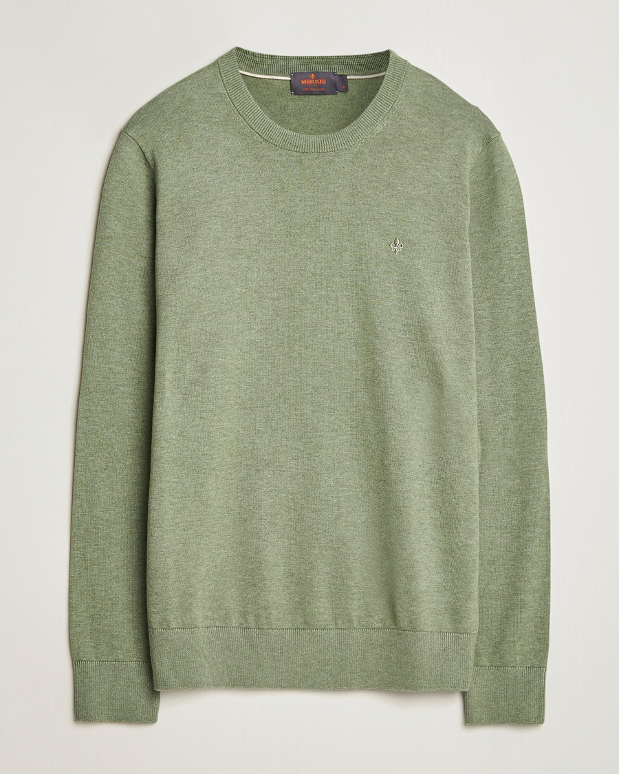 Homme | Pulls Et Tricots | Morris | Riley Cotton O-Neck Olive