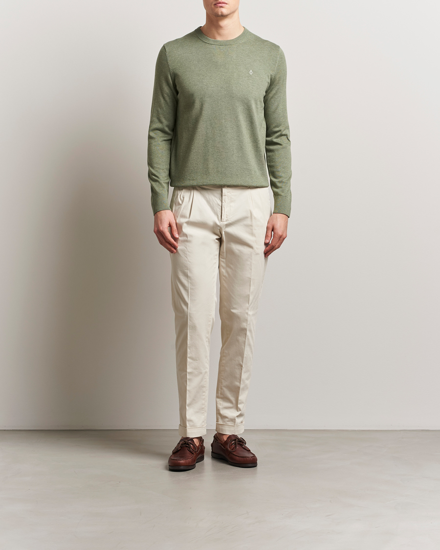 Homme | Pulls Et Tricots | Morris | Riley Cotton O-Neck Olive