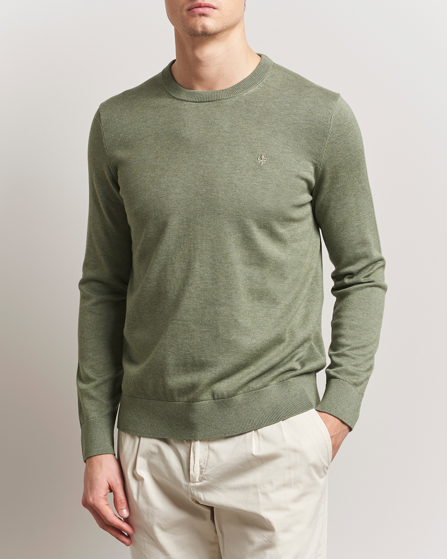 Homme | Pulls Et Tricots | Morris | Riley Cotton O-Neck Olive