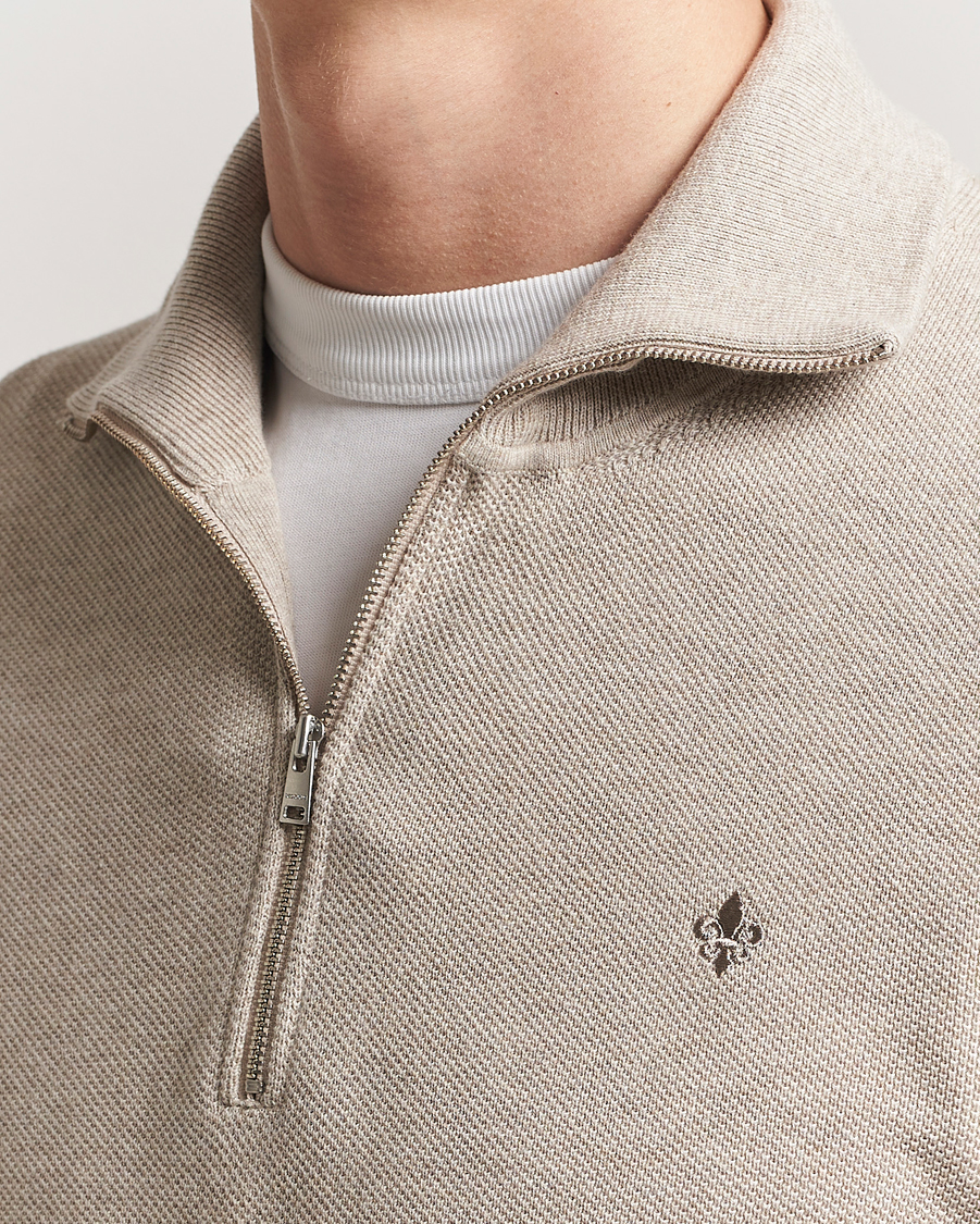 Homme | Pulls Et Tricots | Morris | Jake Cotton Half Zip Khaki
