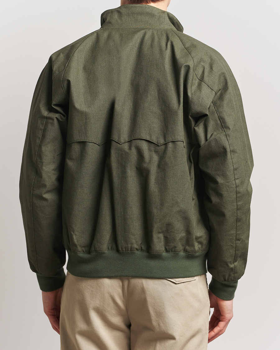 Homme | Manteaux Et Vestes | Baracuta | Tent Cloth Coated Cotton/Linen G9 Jacket Green