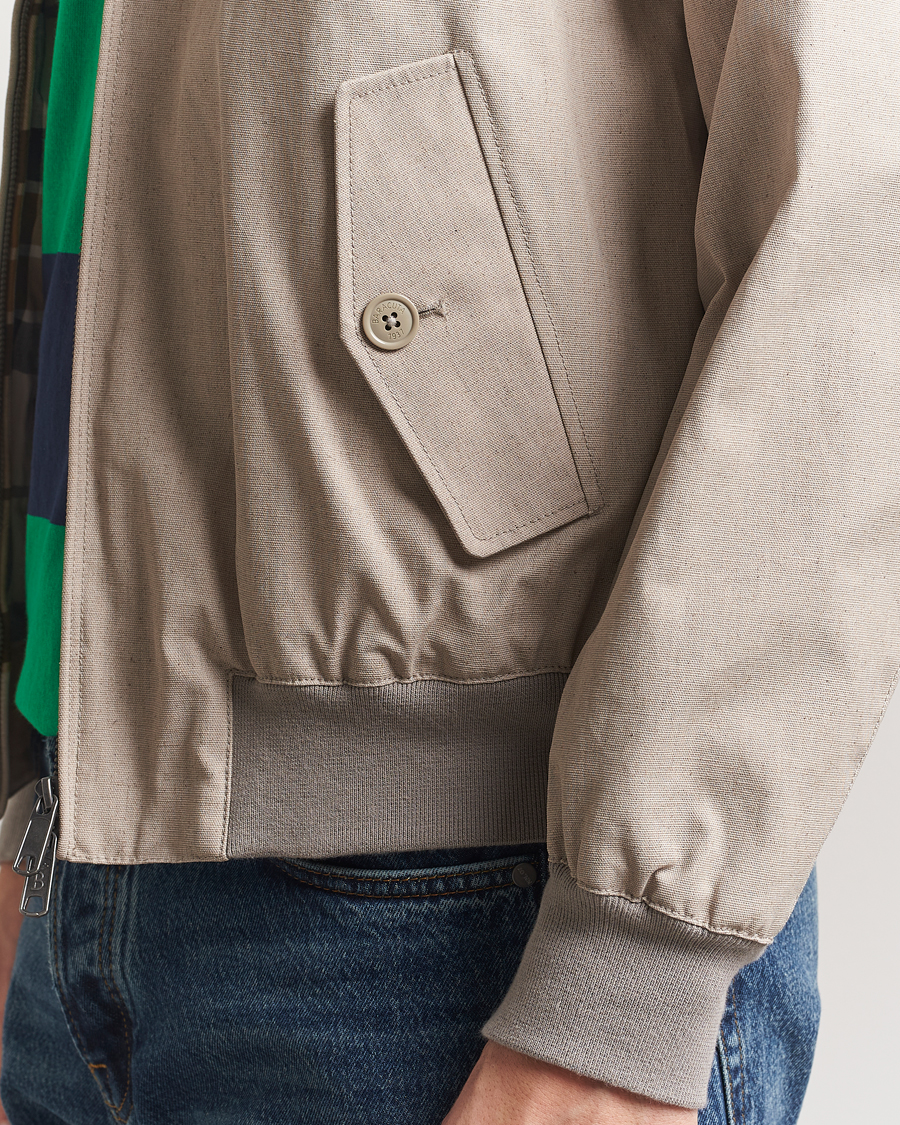 Homme | Manteaux Et Vestes | Baracuta | Tent Cloth Coated Cotton/Linen G9 Jacket Beige