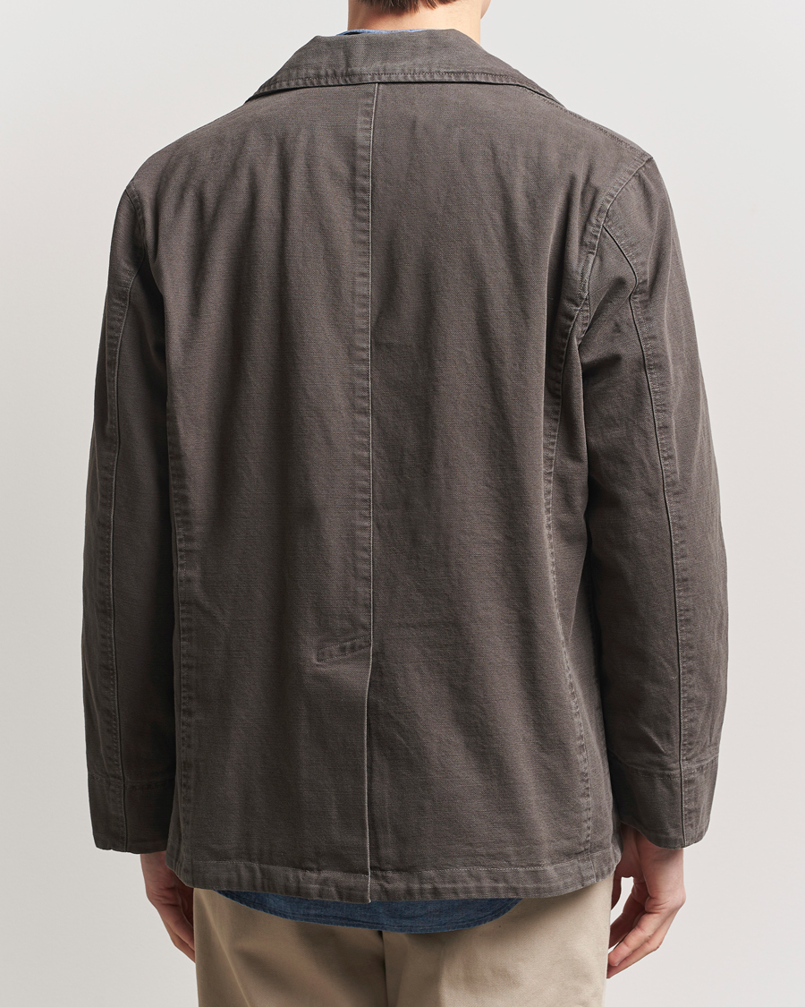 Homme | Manteaux Et Vestes | Baracuta | Garment Dyed Canvas Peacoat Faded Black