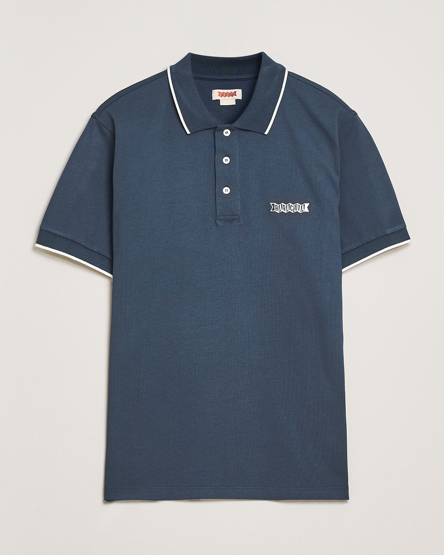 Homme | Polos | Baracuta | Short Sleeve Cotton Jersey Polo Sea Storm