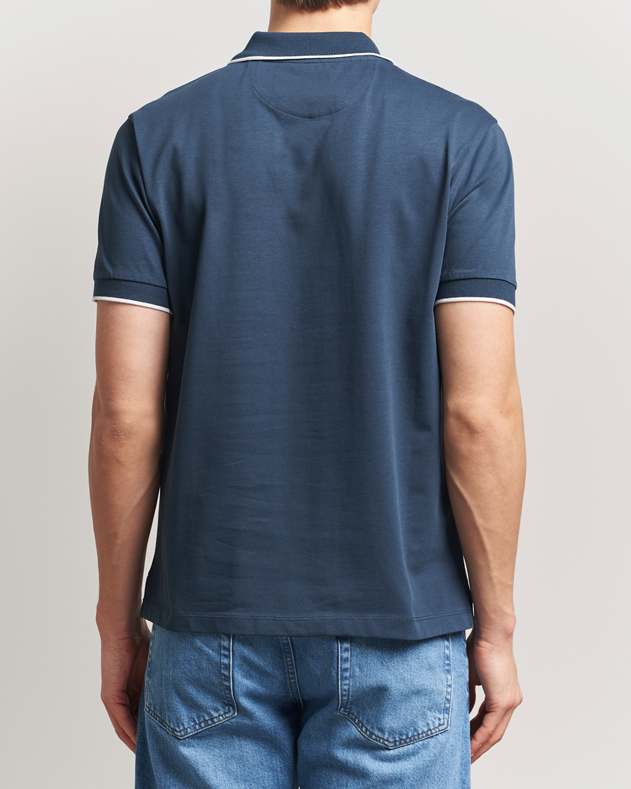 Homme | Polos | Baracuta | Short Sleeve Cotton Jersey Polo Sea Storm