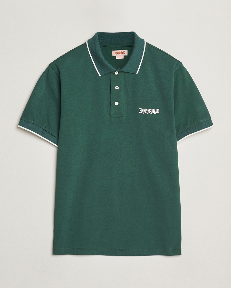 Homme | Polos | Baracuta | Short Sleeve Cotton Jersey Polo Racing Green