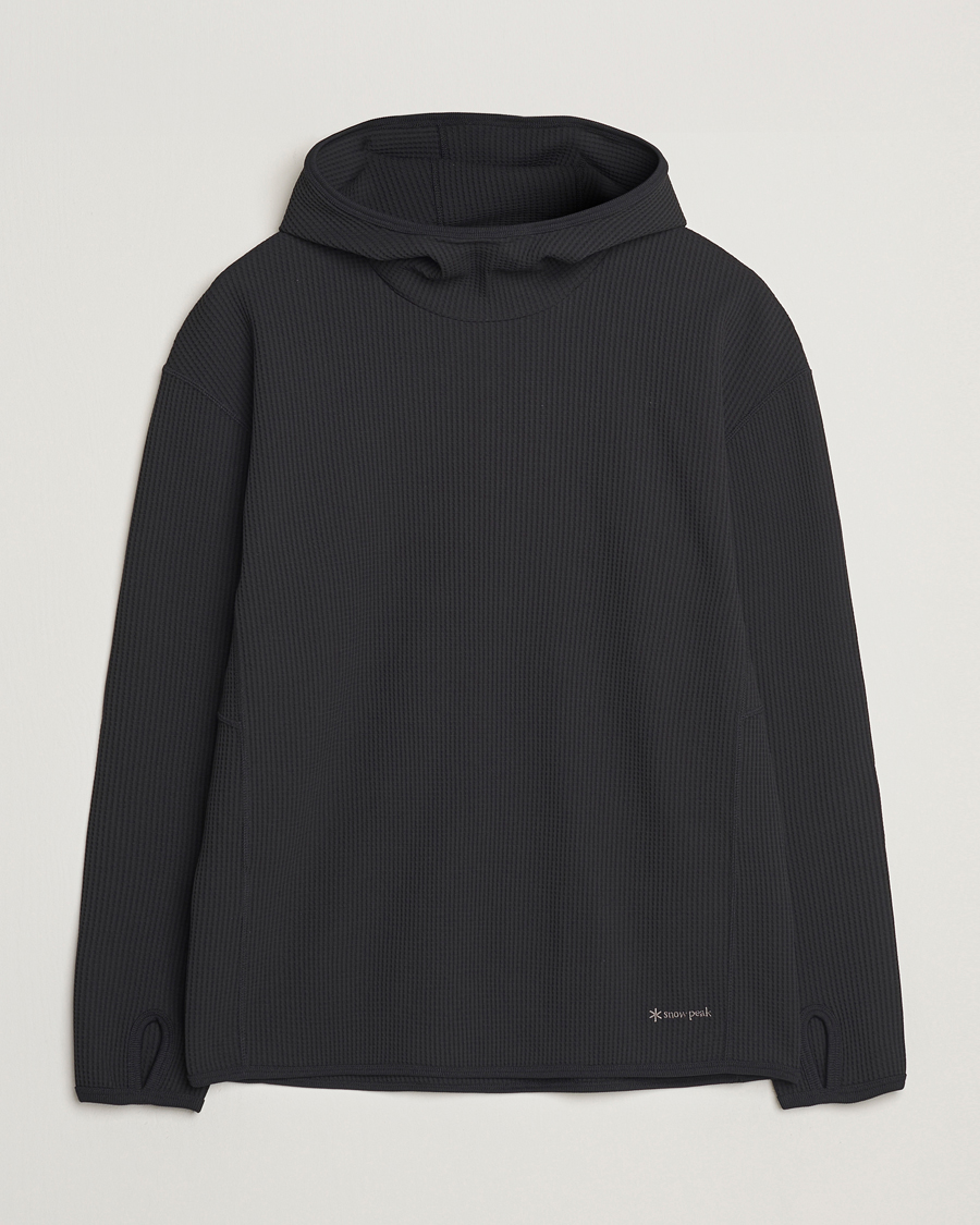 Homme | Pulls Et Tricots | Snow Peak | Dry Waffle Hoodie Black