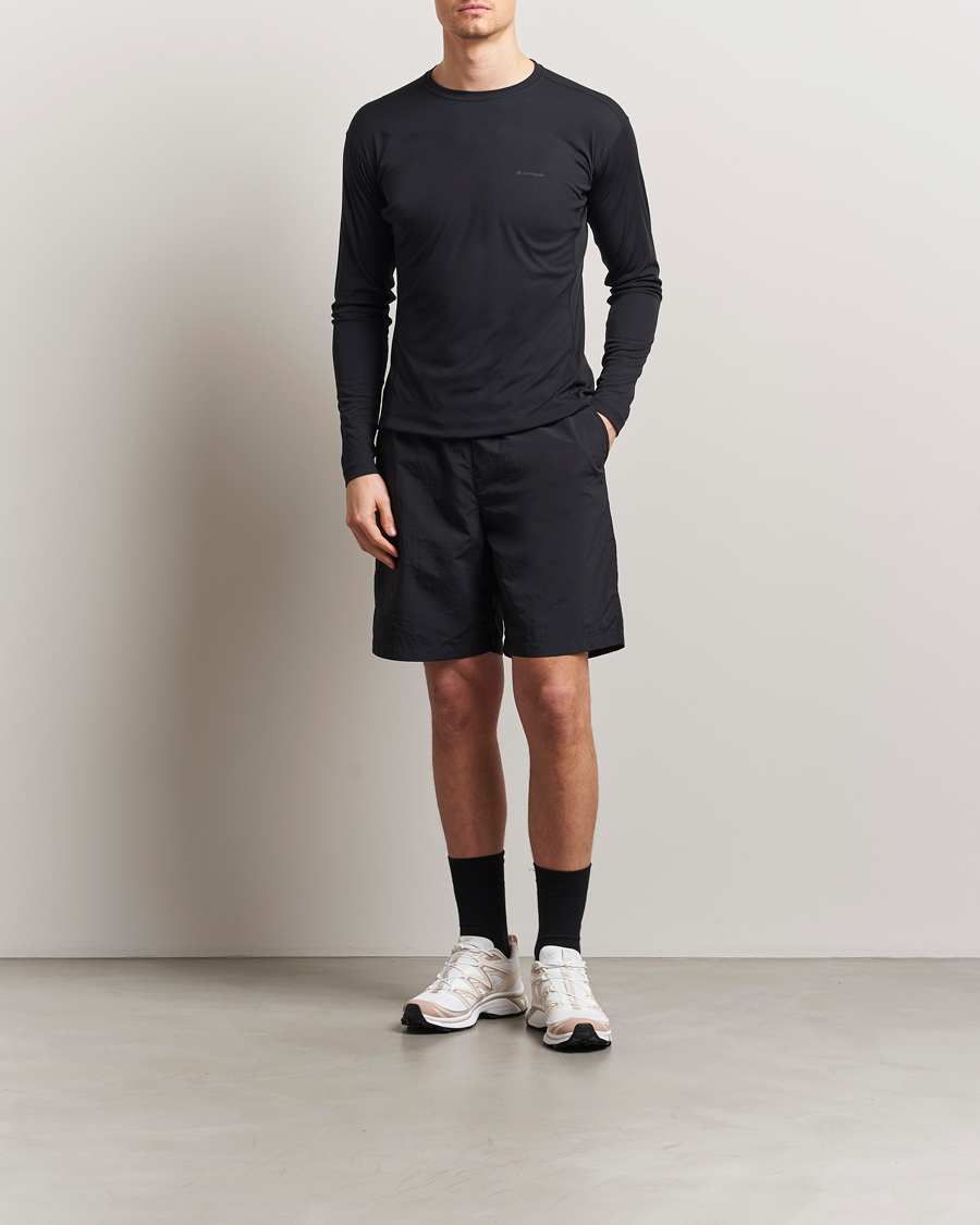 Homme | T-shirts | Snow Peak | Power Dry Long Sleeve T-Shirt Black