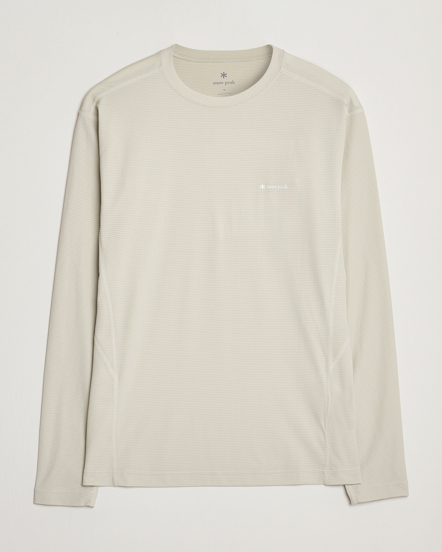 Homme | T-shirts | Snow Peak | Power Dry Long Sleeve T-Shirt Ivory