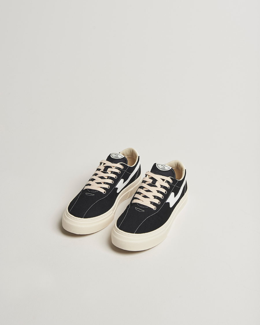 Homme | Baskets | Stepney Workers Club | Dellow S-Strike Cupsole Canvas Sneaker Black/White