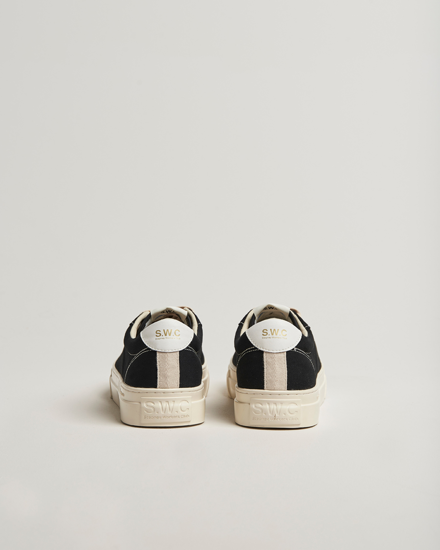 Homme | Baskets | Stepney Workers Club | Dellow 02 Cupsole Canvas Sneaker Black