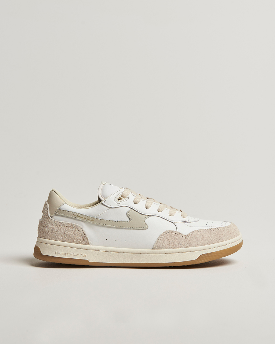 Homme | Stepney Workers Club Pro Cup 01 S-Strike Leather Sneaker Spring White | Stepney Workers Club | Pro Cup 01 S-Strike Leather Sneaker Spring White