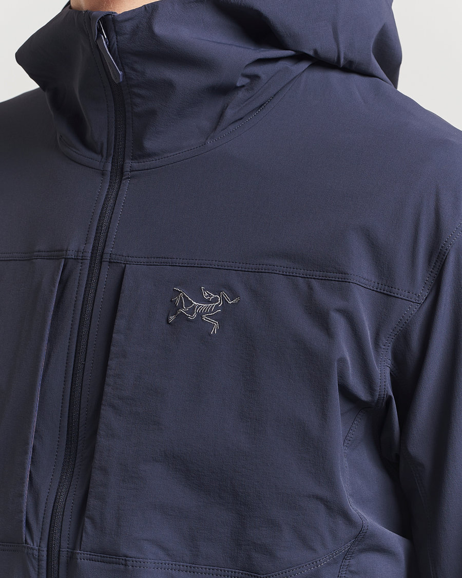 Homme | Manteaux Et Vestes | Arc'teryx | Gamma Lightweight Softshell Hooded Jacket Black Sapphire