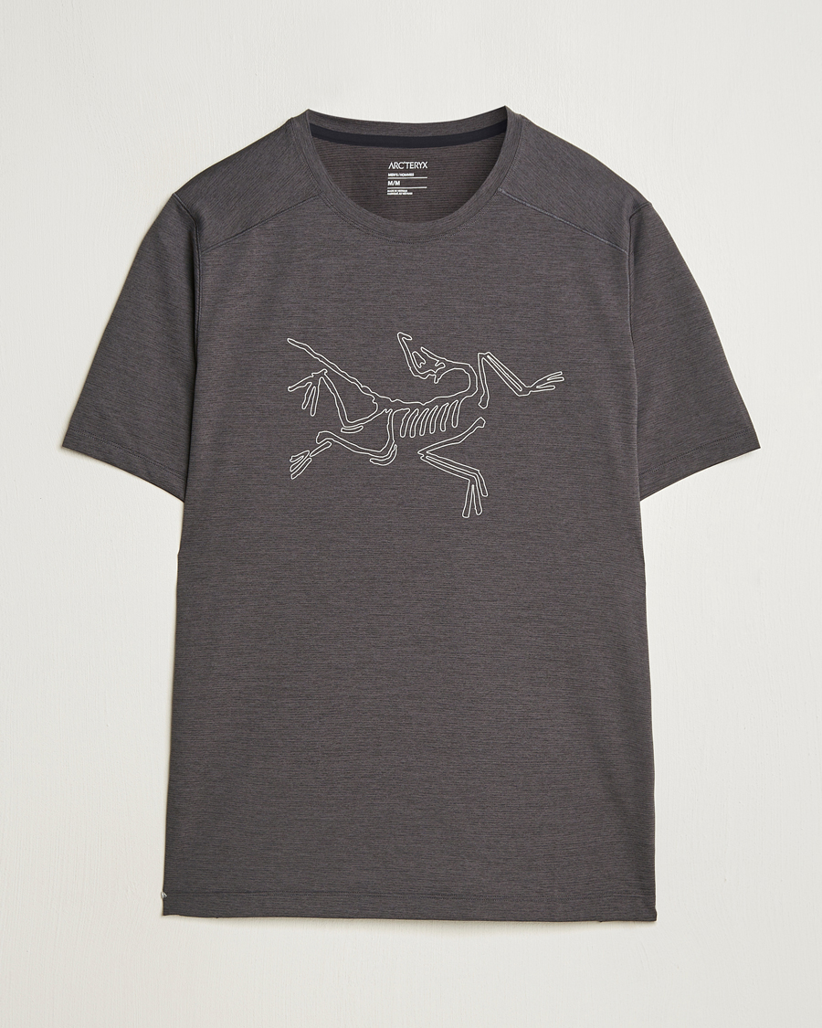 Homme | T-shirts | Arc'teryx | Cormac Bird Logo Crew Neck T-Shirt Black Heather