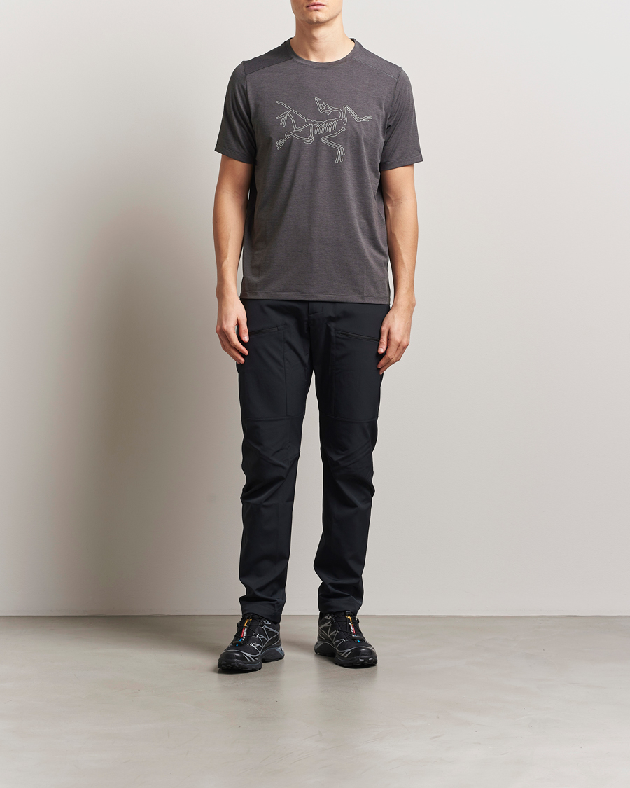Homme | T-shirts | Arc'teryx | Cormac Bird Logo Crew Neck T-Shirt Black Heather